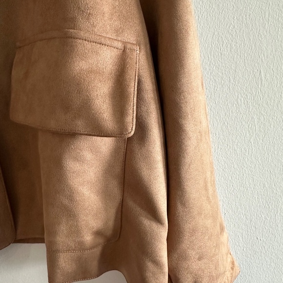 SPLIT SUEDE LEATHER JACKET WITH POCKET - Picture 4 of 8